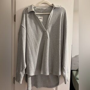 Aerie waffle knit oversized tunic